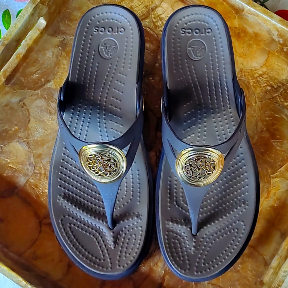 Croc sandals